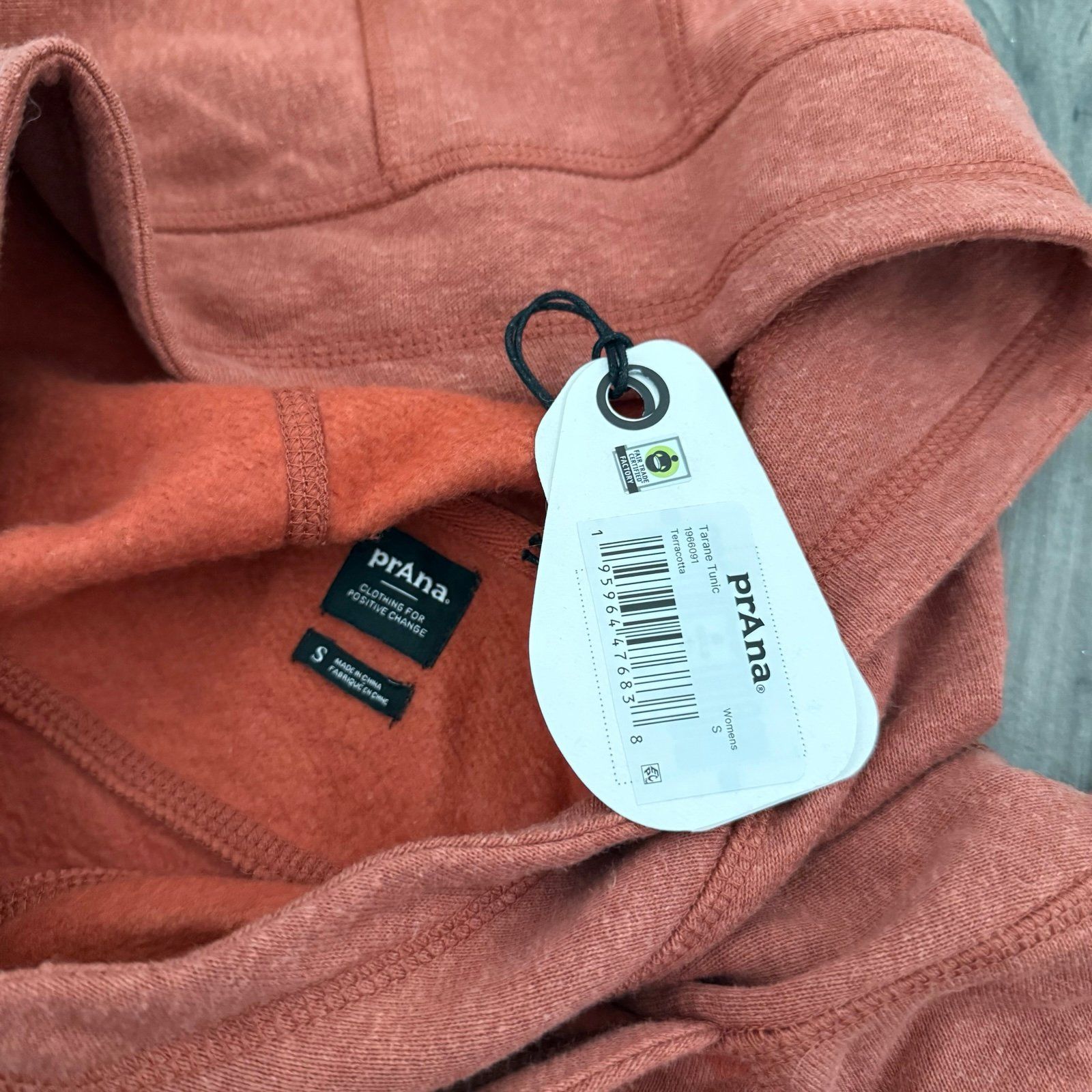 Prana Daily Tunic Dress Hooded In Terracotta — image 4 of 7